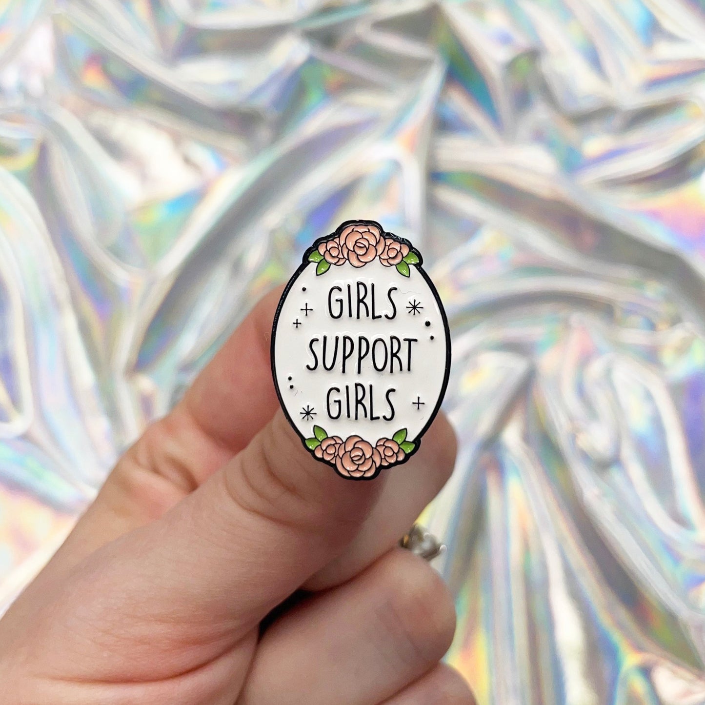 Girls Support Girls Enamel Pin