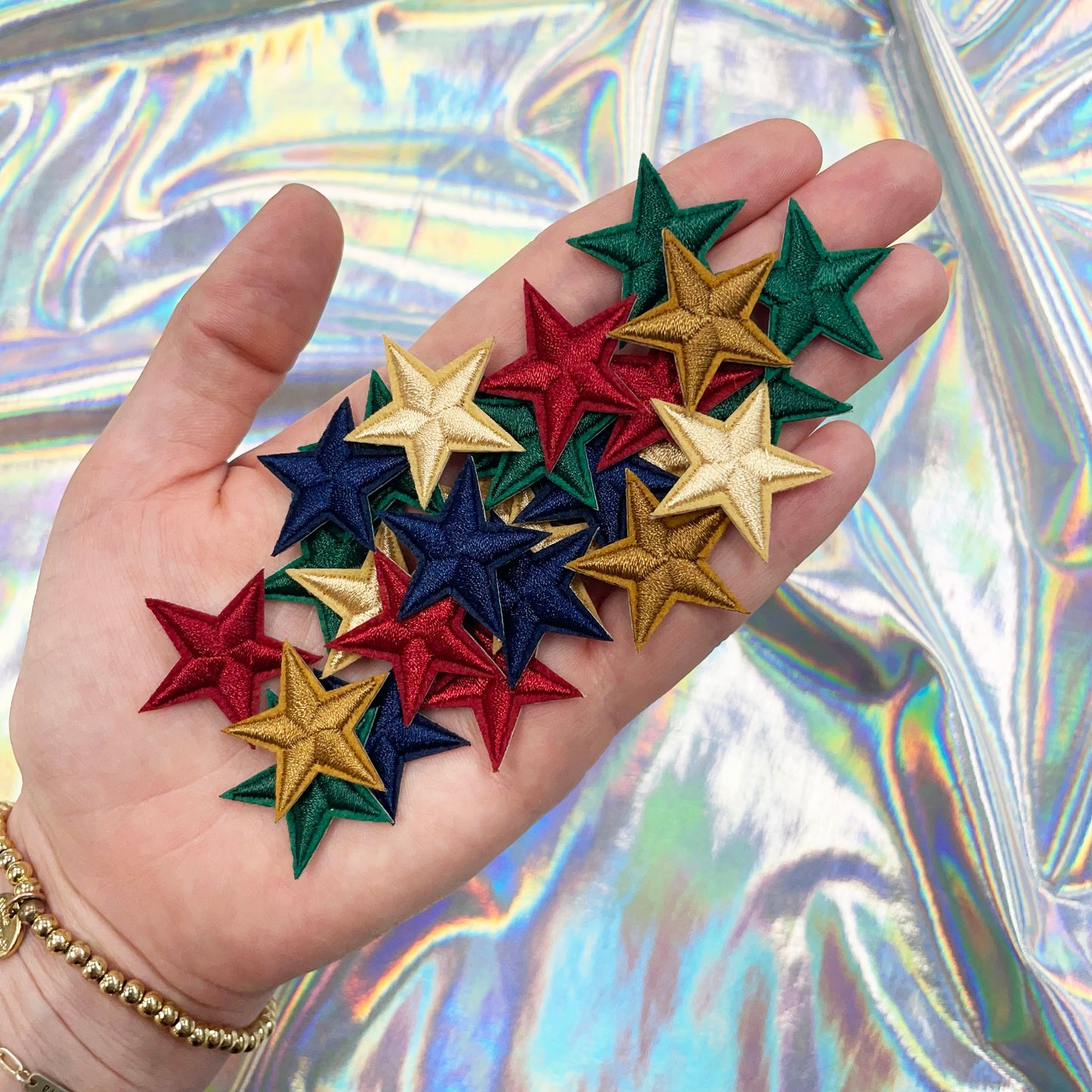 Mini Star Bundle - 50 Pieces Iron On Star Patches (Dark Jewel Tones Mi ...