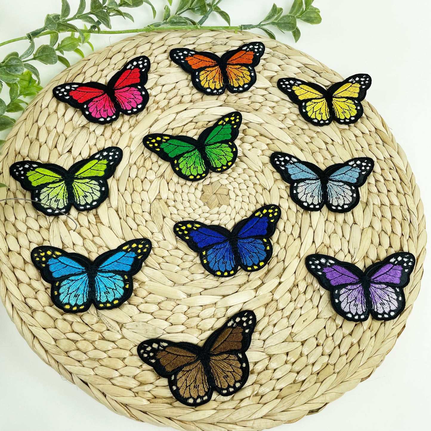 Iron-On Butterfly Patches - Multiple Sizes and Colors