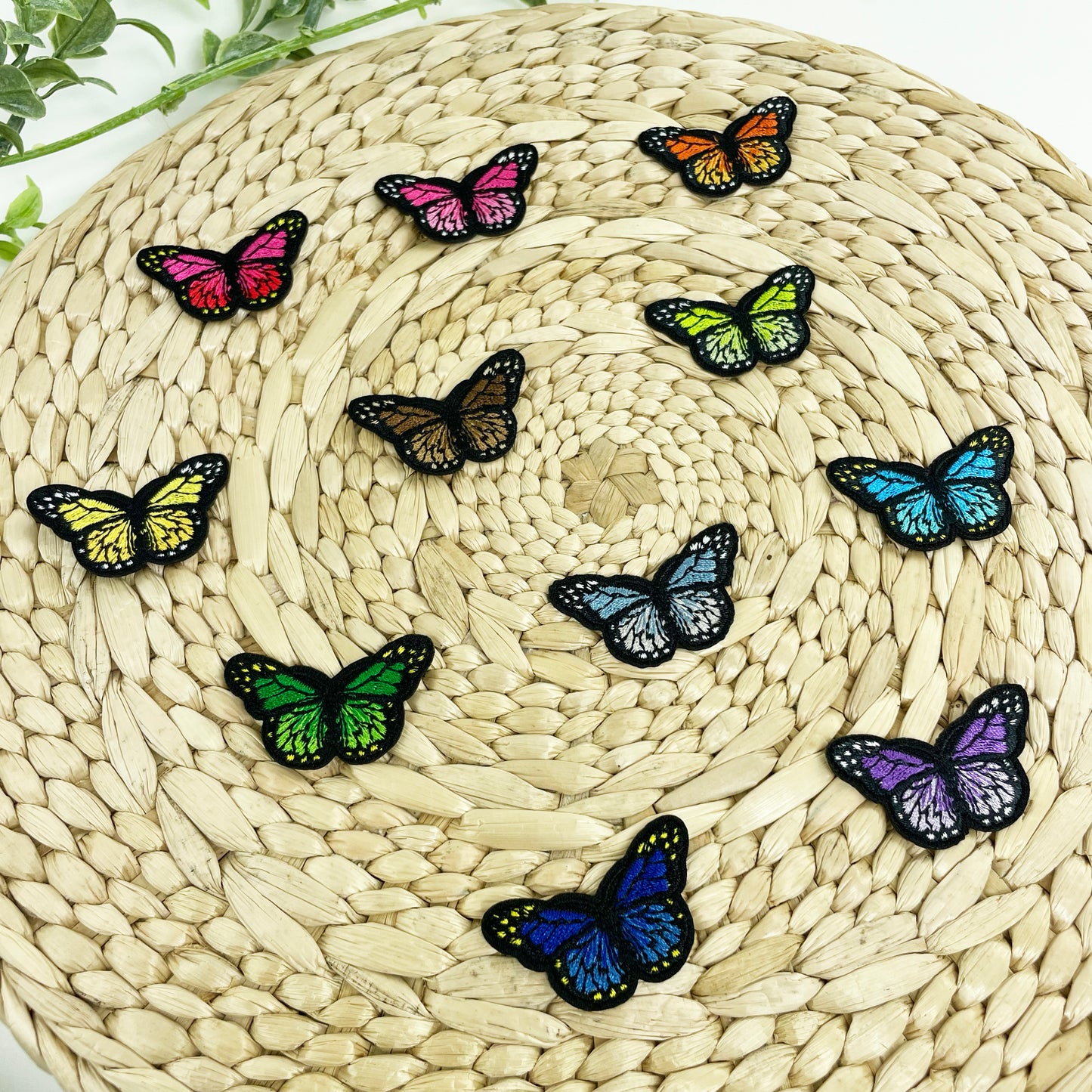 Iron-On Butterfly Patches - Multiple Sizes and Colors